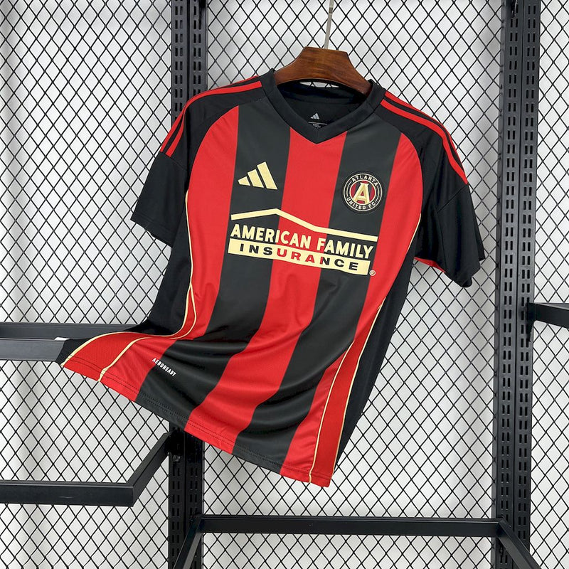 CAMISA DO ATALANTA 25/26 VERMELHO E PRETO