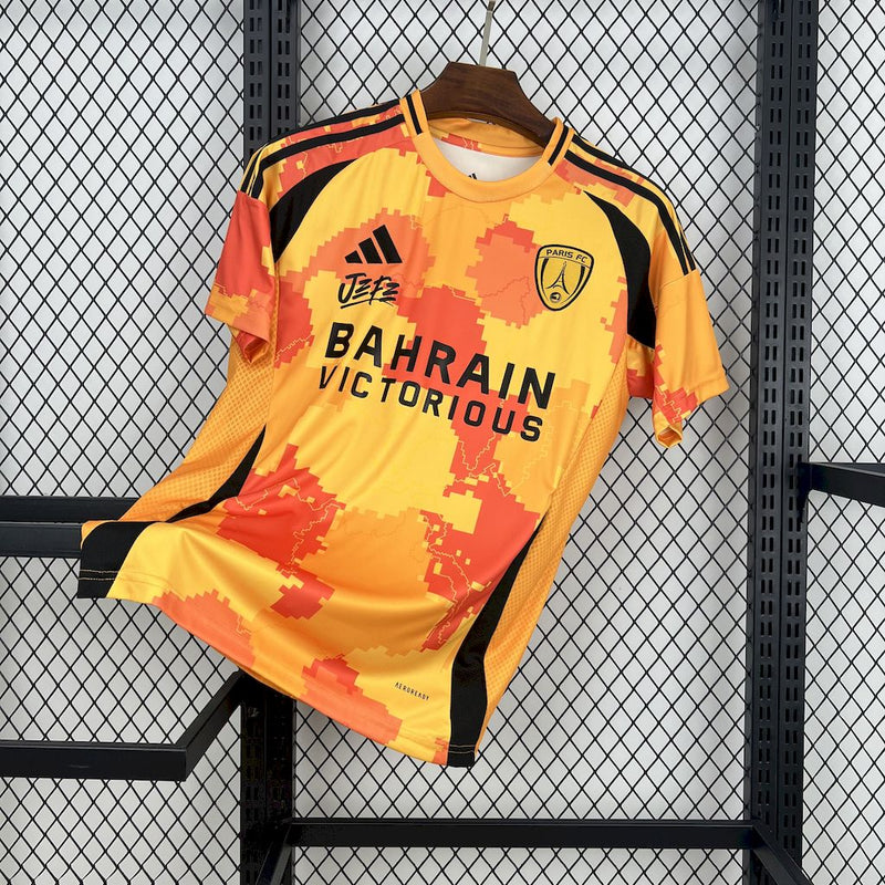 CAMISA DO PSG 25/26 LARANJA EDIÇÃO ESPECIAL
