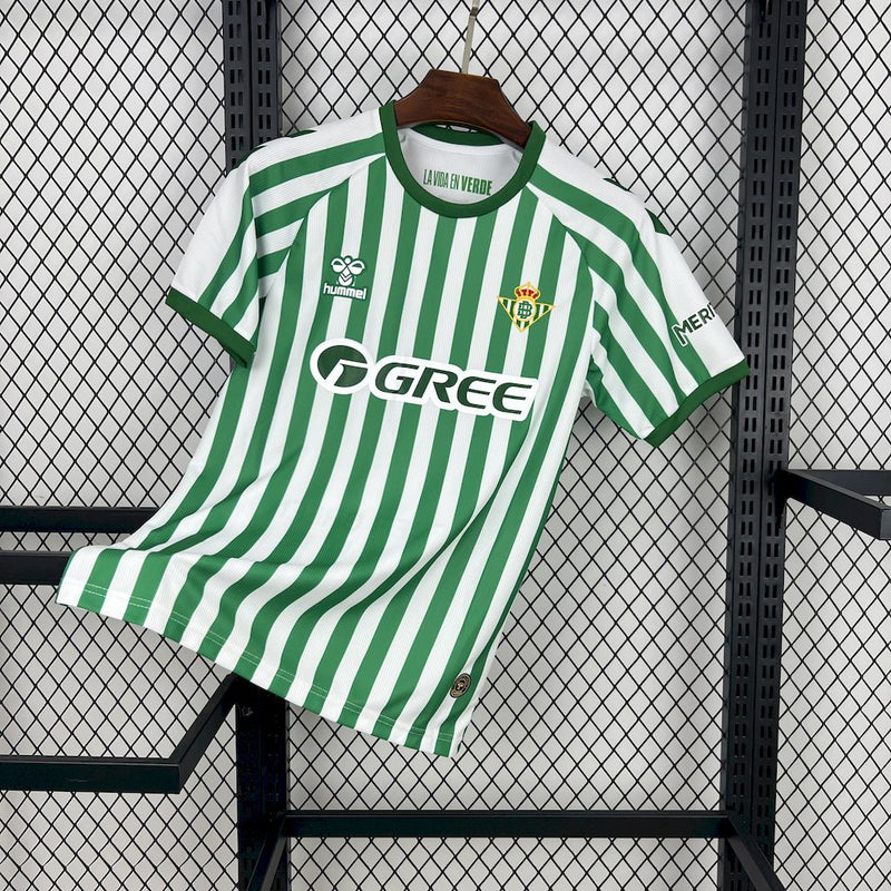 CAMISA DO REAL BETIS 25/26 BRANCO E VERDE EDIÇÃO ESPECIAL