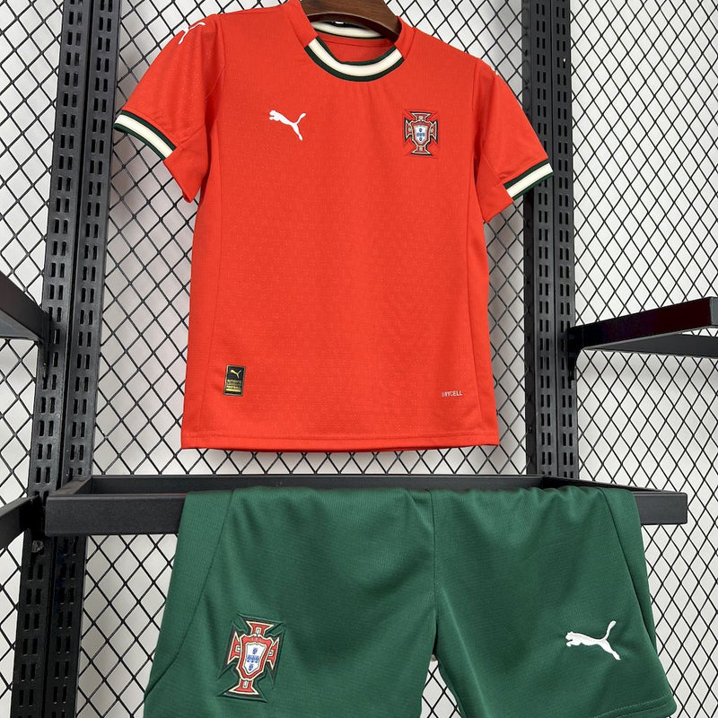 CONJUNTO INFANTIL DE PORTUGAL 25/26 VERMELHO E VERDE