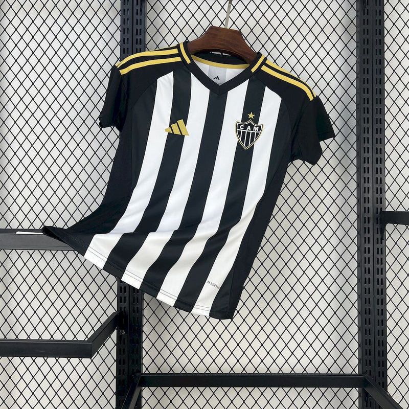 CAMISA FEMININA DO ATLETICO MINEIRO 25/26 PRETO E BRANCO
