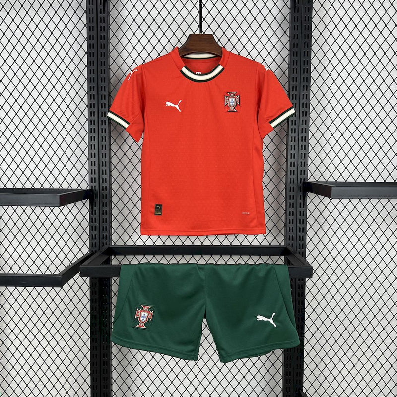 CONJUNTO INFANTIL DE PORTUGAL 25/26 VERMELHO E VERDE