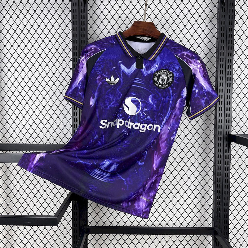 CAMISA DO MANCHESTER UNITED 25/26 ROXO EDIÇÃO ESPECIAL