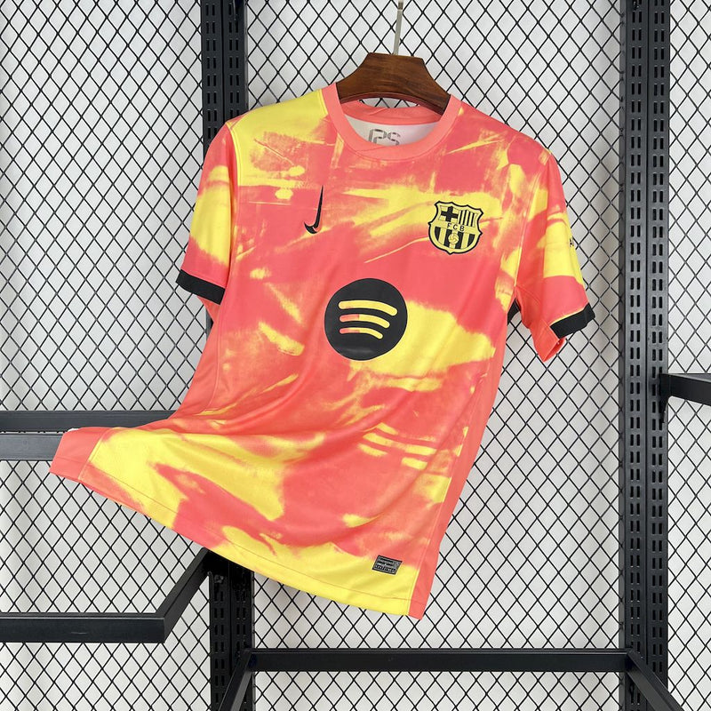 CAMISA DO BARCELONA 25/26 LARANJA EDIÇÃO ESPECIAL