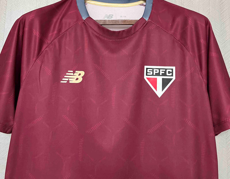 CAMISA DO SÃO PAULO 25/26 VERMELHO TREINO