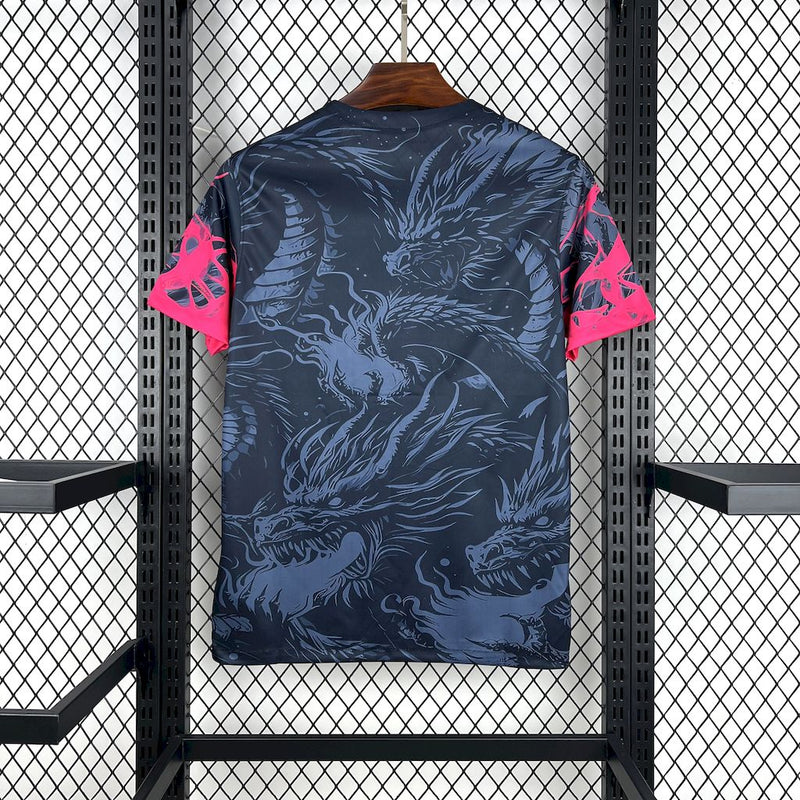 CAMISA DO BARCELONA 25/26 PRETO E ROSA EDIÇÃO ESPECIAL