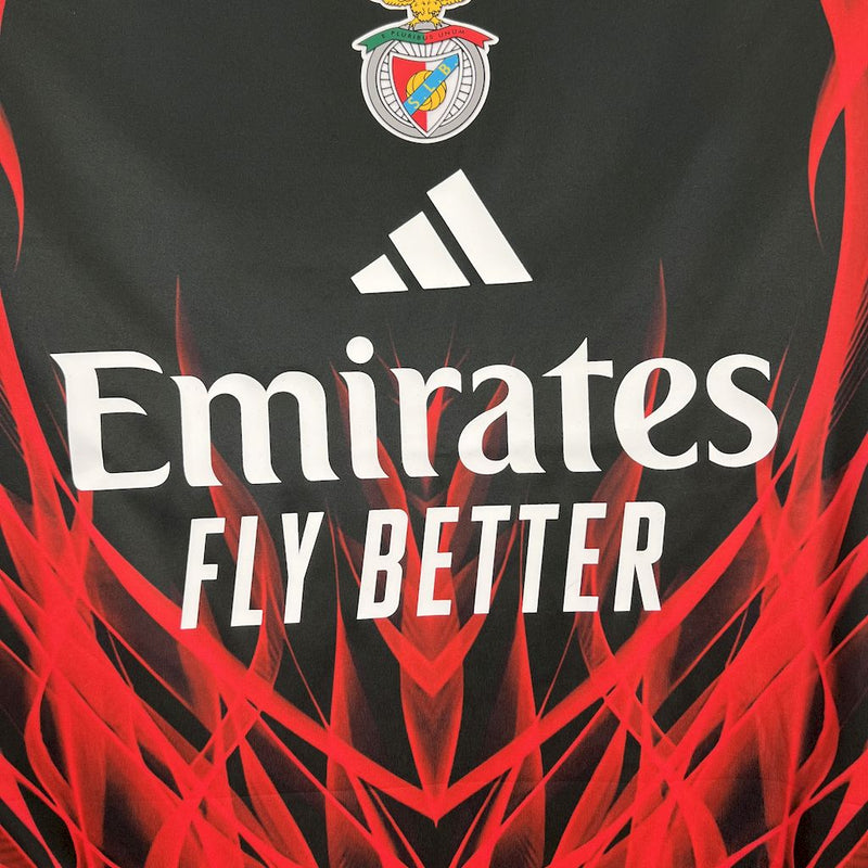CAMISA DO BENFICA 25/26 PRETO E VERMELHO