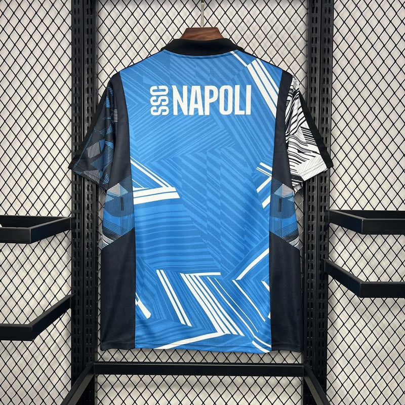 CAMISA DO NAPOLI 25/26 AZUL E PRETO