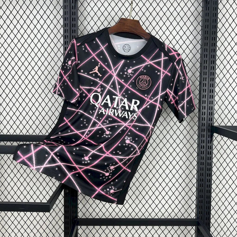 CAMISA DO PSG 25/26 PRETO E ROSA TREINO