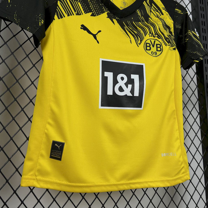 CONJUNTO INFANTIL DO BORUSSIA DORTMUND 25/26 AMARELO E PRETO