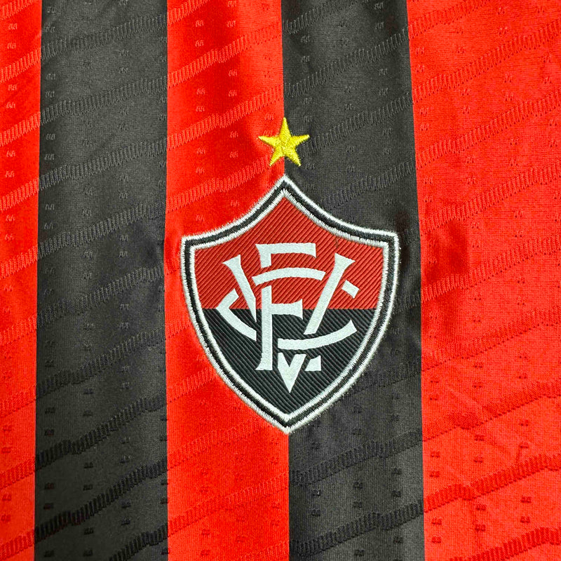 CAMISA FEMININA DO VITORIA 25/26 PRETO E VERMELHO