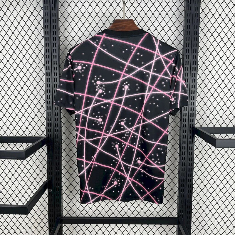 CAMISA DO PSG 25/26 PRETO E ROSA TREINO