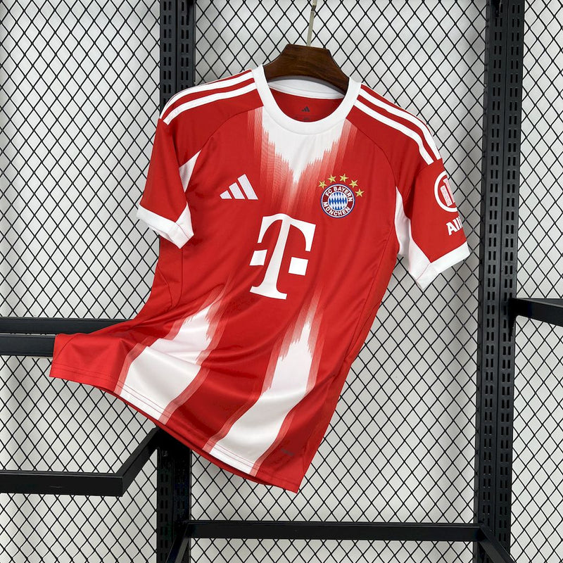 CAMISA DO BAYERN MUNICH 25/26 VERMELGO E BRANCO