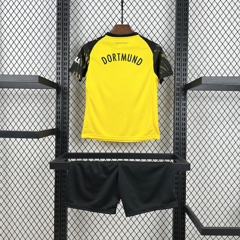 CONJUNTO INFANTIL DO BORUSSIA DORTMUND 25/26 AMARELO E PRETO