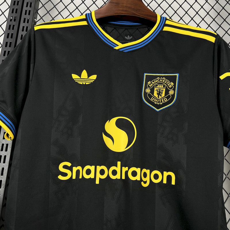 CAMISA DO MANCHESTER UNITED 25/26 PRETO