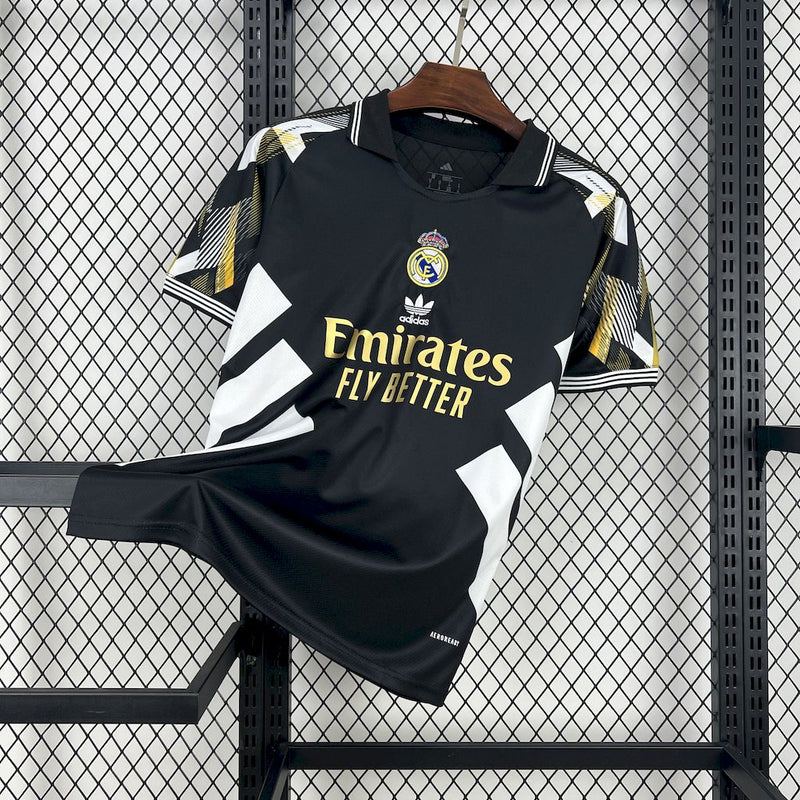 CAMISA DO REAL MADRID 25/26 PRETO EDIÇÃO ESPECIAL