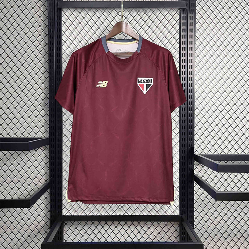 CAMISA DO SÃO PAULO 25/26 VERMELHO TREINO