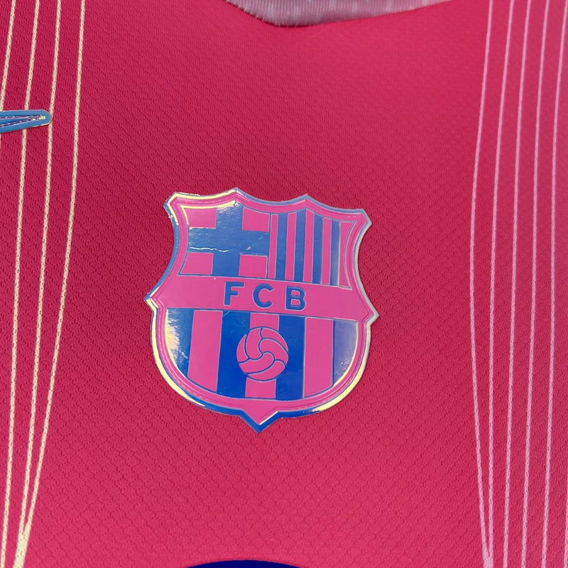 CAMISA DO BARCELONA 25/26 ROSA EDIÇÃO ESPECIAL