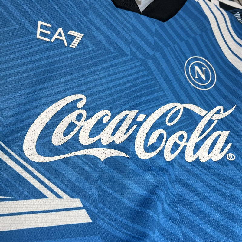 CAMISA DO NAPOLI 25/26 AZUL E PRETO