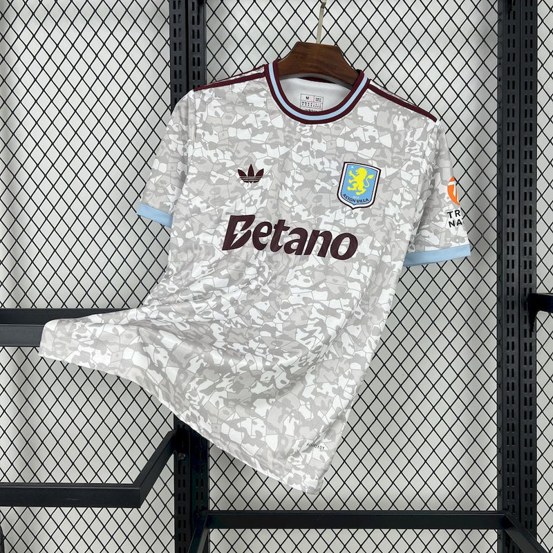 CAMISA DO ASTON VILLA 25/26 CINZA