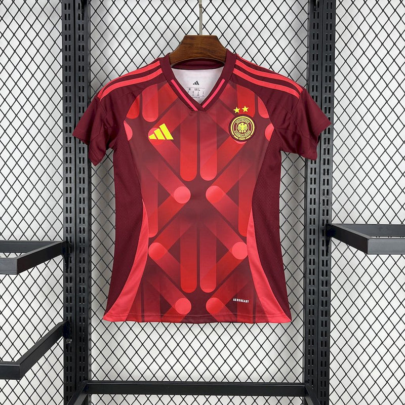 CAMISA FEMININA DA ALEMANHA 25/26 VERMELHO