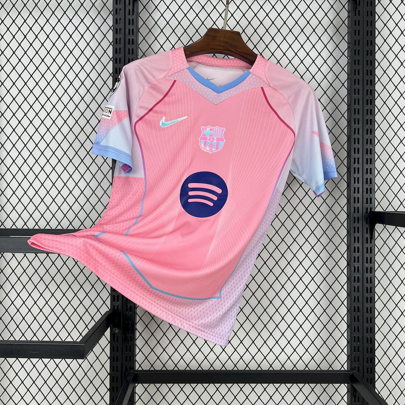 CAMISA DO BARCELONA 25/26 PINK EDIÇÃO ESPECIAL