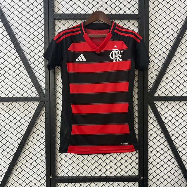 Camisa Flamengo I 25/26 s/n Torcedor Adidas Feminina - Preto
