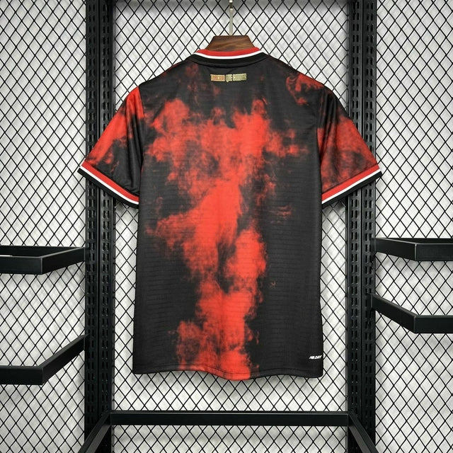 Camisa São Paulo 24/25 III s/n° Torcedor Comemorativa New Balance Masculina - Preto+Vermelho