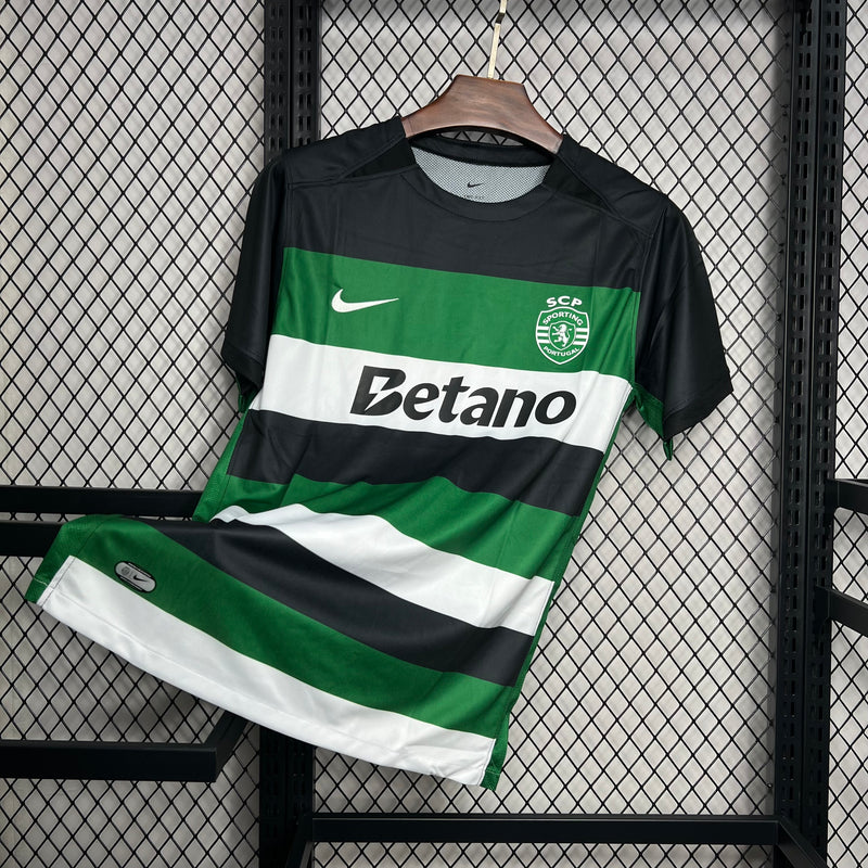 CAMISA DO SPORTING 25/26 PRETO E VERDE