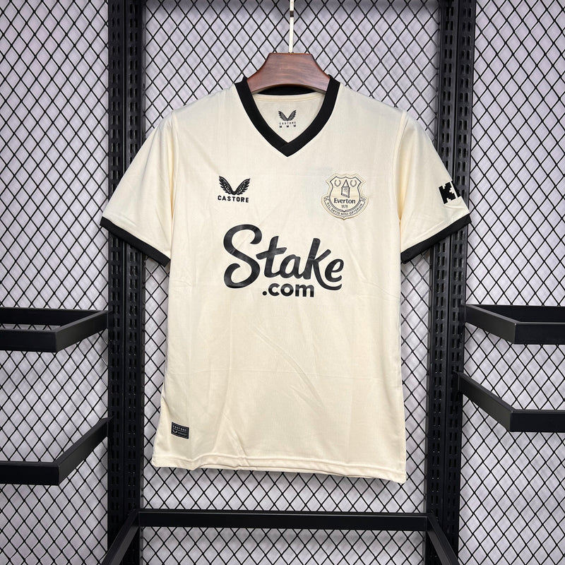 CAMISA DO EVERTON 25/26 BEGE