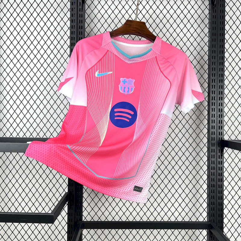 CAMISA DO BARCELONA 25/26 ROSA EDIÇÃO ESPECIAL