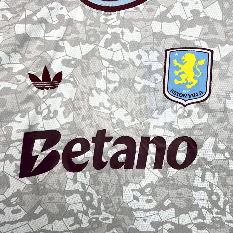 CAMISA DO ASTON VILLA 25/26 CINZA