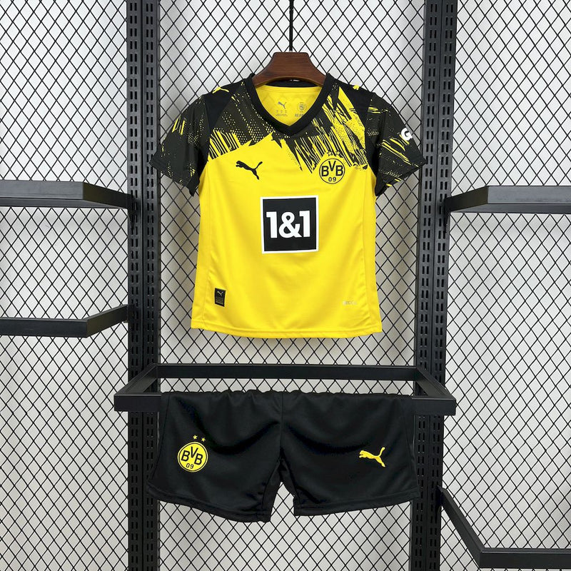 CONJUNTO INFANTIL DO BORUSSIA DORTMUND 25/26 AMARELO E PRETO